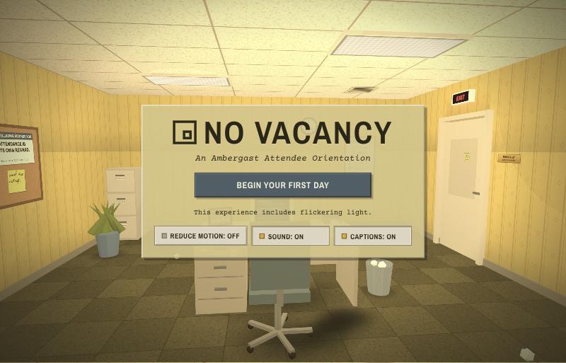 NO VACANCY
